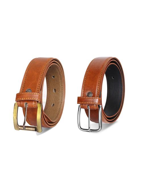 pack of 2 leatherette belt - 19229820 - Very Small Image - 1