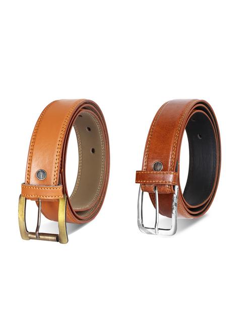 pack of 2 leatherette belt - 19229875 - Very Small Image - 1