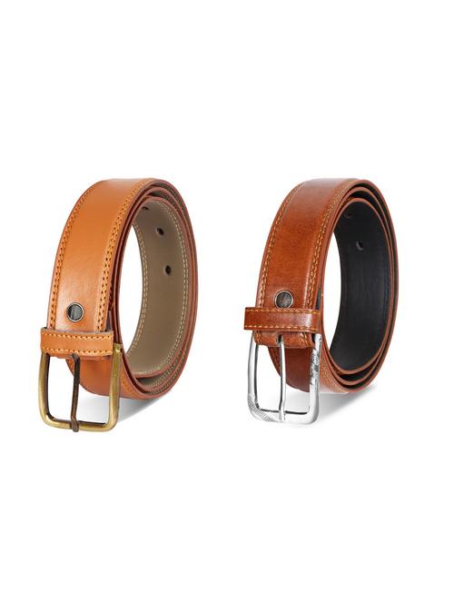 pack of 2 leatherette belt - 19229877 - Very Small Image - 1