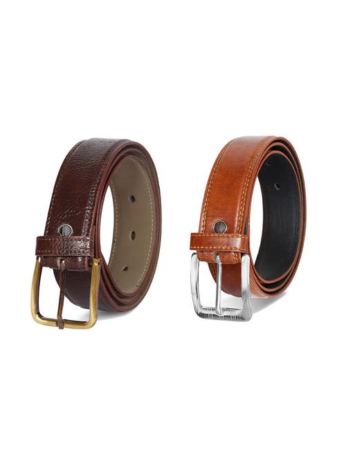 pack of 2 leatherette belt - 19229925 - Very Small Image - 1