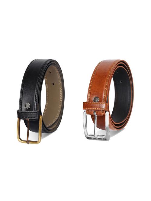 pack of 2 leatherette belt - 19229937 - Very Small Image - 1