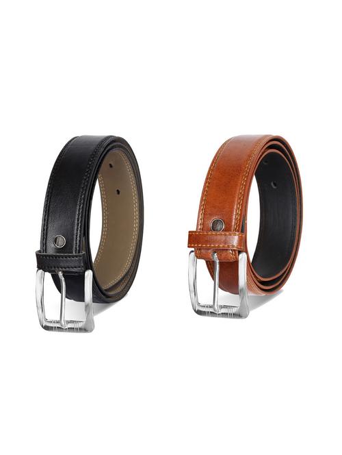 pack of 2 leatherette belt - 19229940 - Very Small Image - 1