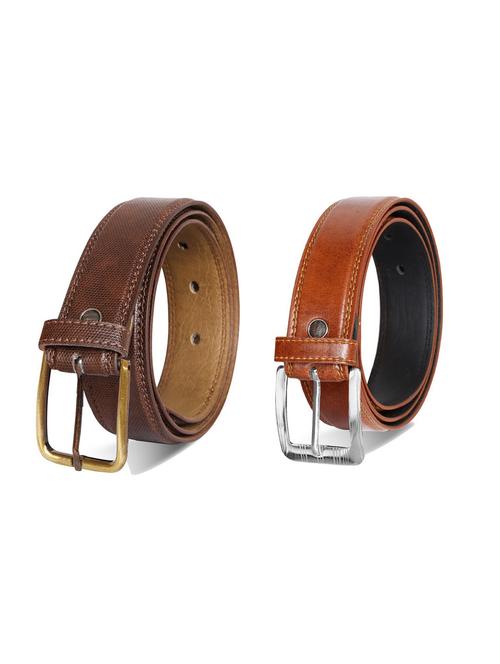 pack of 2 leatherette belt - 19229961 - Very Small Image - 1