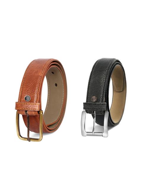 pack of 2 leatherette belt - 19230072 - Very Small Image - 1