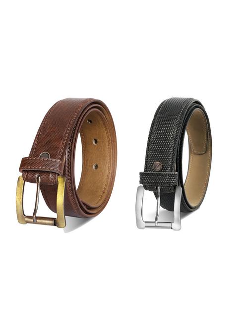 pack of 2 leatherette belt - 19230100 - Very Small Image - 1