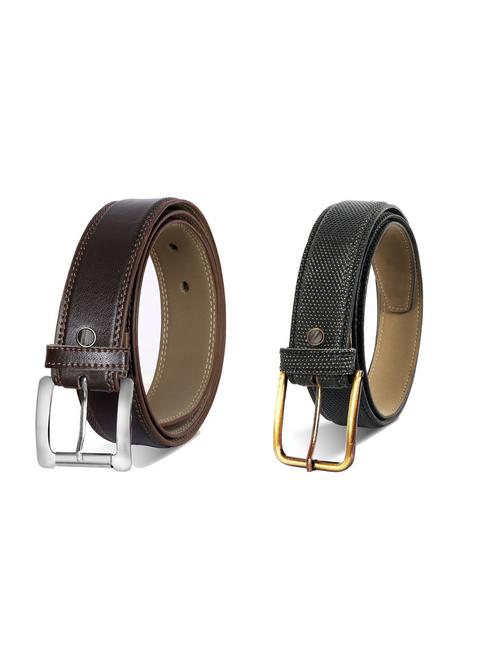 pack of 2 leatherette belt - 19230152 - Very Small Image - 1