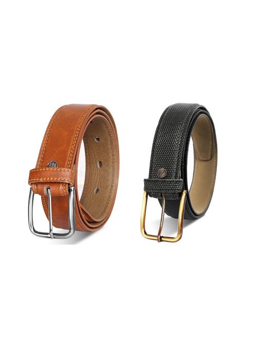 pack of 2 leatherette belt - 19230178 - Very Small Image - 1