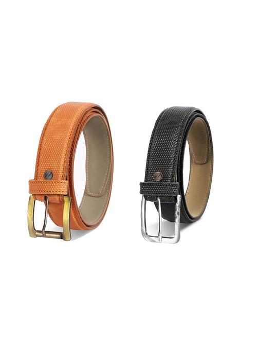 pack of 2 leatherette belt - 19230256 - Very Small Image - 1