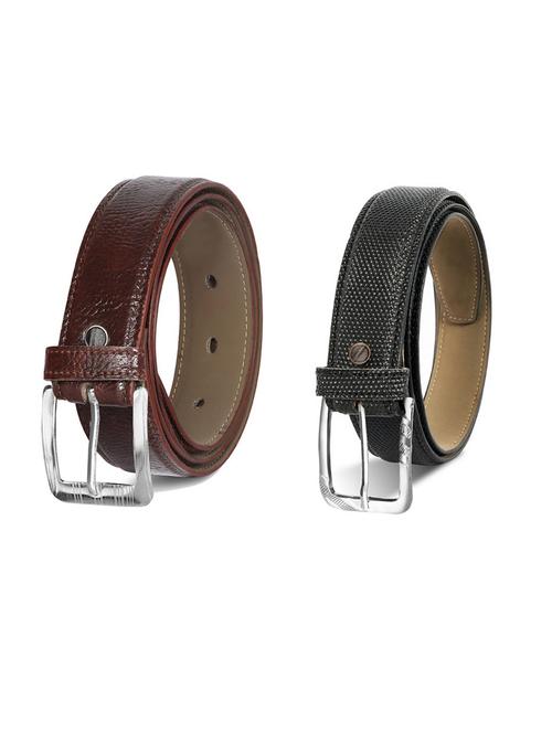 pack of 2 leatherette belts - 19230273 - Very Small Image - 1