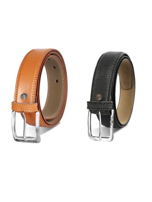 pack of 2 leatherette belts - 19230297 - Very Small Image - 1