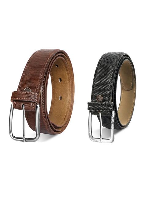 pack of 2 leatherette belts - 19230307 - Very Small Image - 1