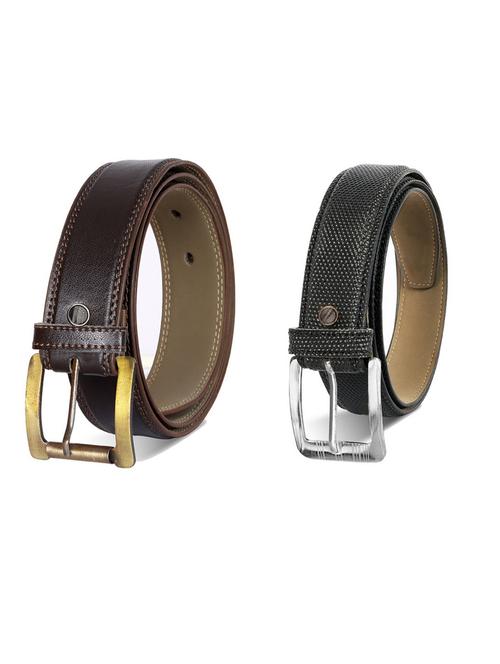pack of 2 leatherette belts - 19230352 - Very Small Image - 1