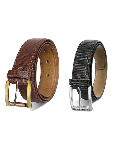 pack of 2 leatherette belts - 19230370 - Very Small Image - 1