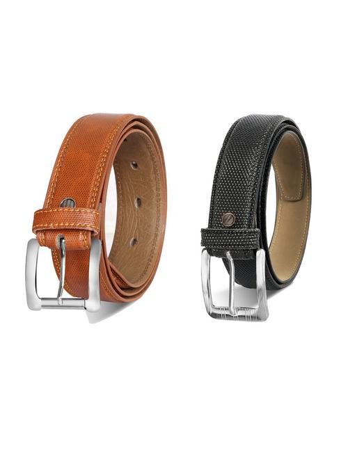 pack of 2 leatherette belts - 19230377 - Very Small Image - 1
