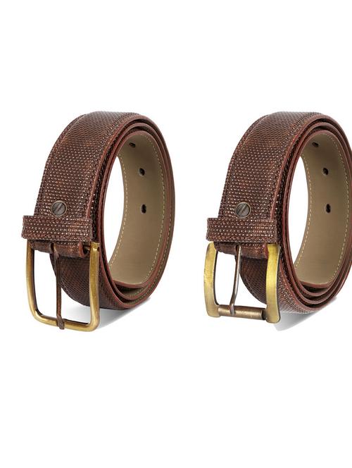 pack of 2 leatherette belts - 19230383 - Very Small Image - 1