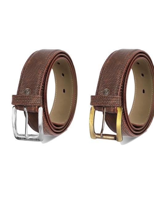 pack of 2 leatherette belts - 19230386 - Very Small Image - 1