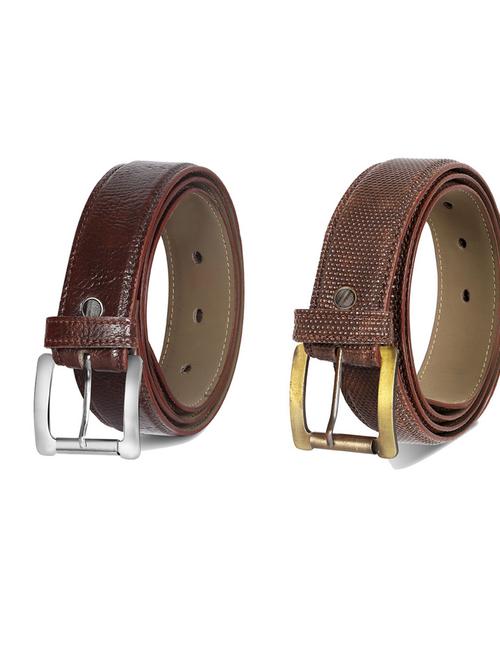 pack of 2 leatherette belts - 19230400 - Very Small Image - 1