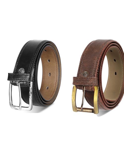 pack of 2 leatherette belts - 19230433 - Very Small Image - 1