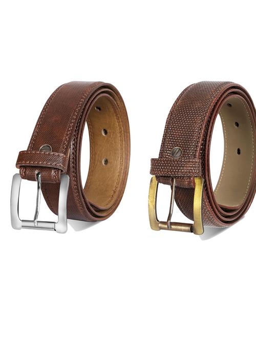 pack of 2 leatherette belts - 19230436 - Very Small Image - 1