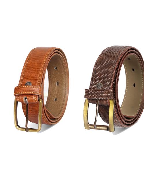 pack of 2 leatherette belts - 19230443 - Very Small Image - 1