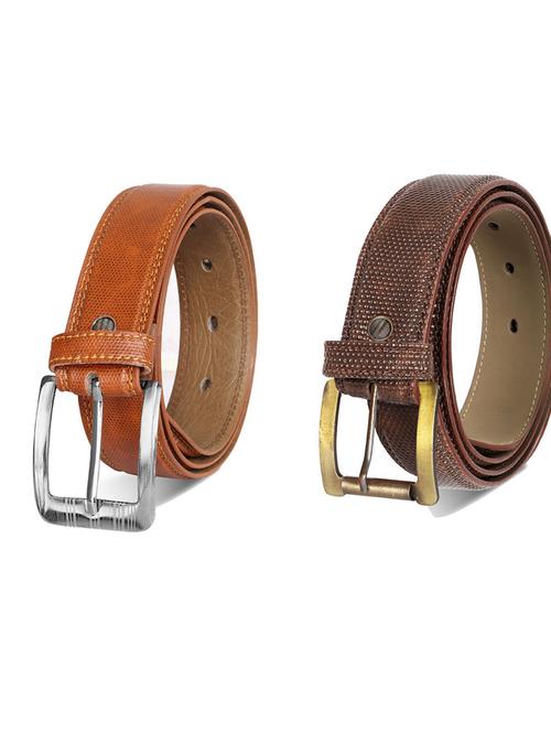 pack of 2 leatherette belts - 19230446 - Very Small Image - 1