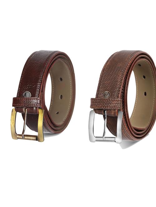pack of 2 leatherette belts - 19230463 - Very Small Image - 1