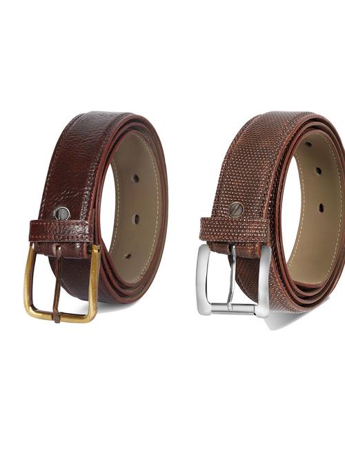 pack of 2 leatherette belts - 19230465 - Very Small Image - 1