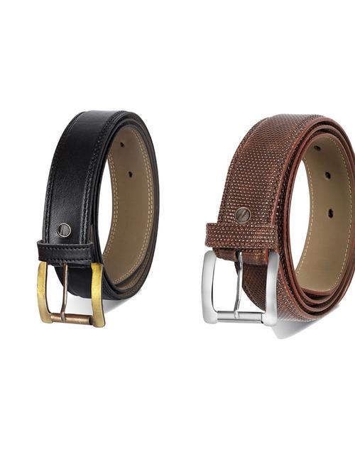 pack of 2 leatherette belts - 19230475 - Very Small Image - 1