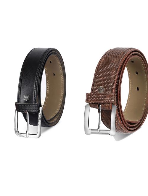 pack of 2 leatherette belts - 19230479 - Very Small Image - 1