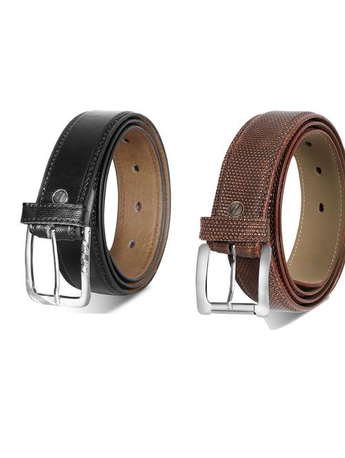 pack of 2 leatherette belts - 19230497 - Very Small Image - 1
