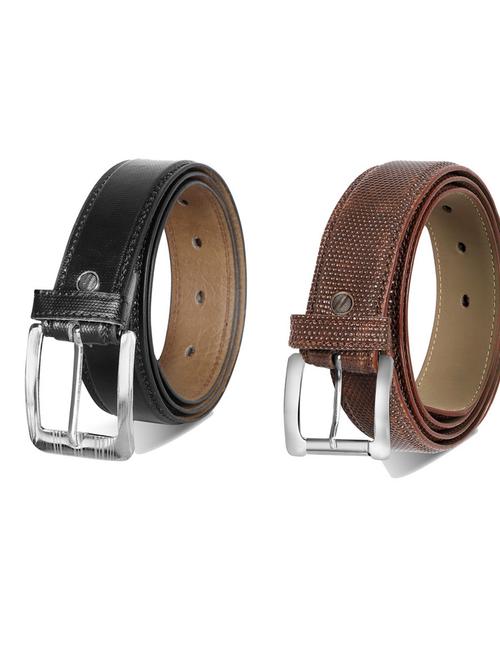 pack of 2 leatherette belts - 19230498 - Very Small Image - 1