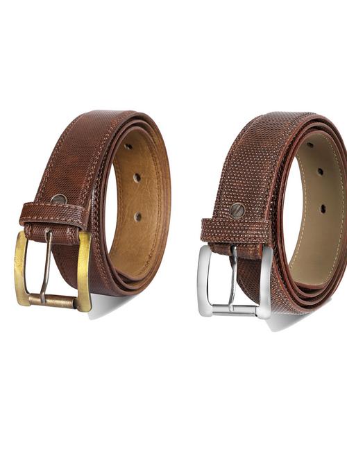pack of 2 leatherette belts - 19230499 - Very Small Image - 1