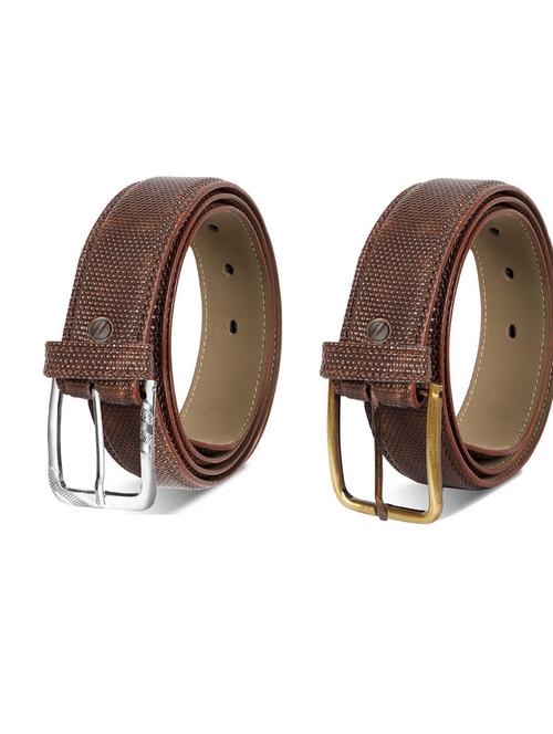 pack of 2 leatherette belts - 19230512 - Very Small Image - 1