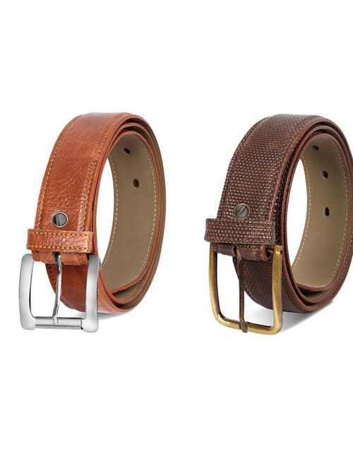 pack of 2 leatherette belts - 19230533 - Very Small Image - 1