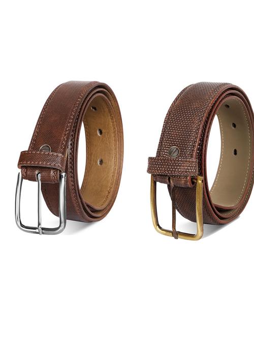 pack of 2 leatherette belts - 19230565 - Very Small Image - 1