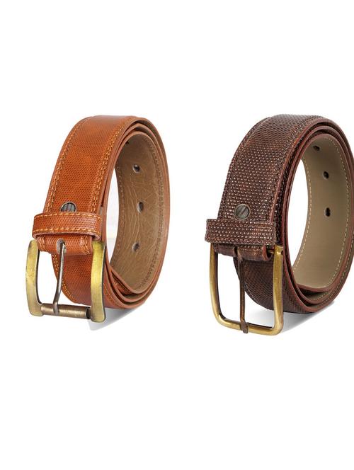 pack of 2 leatherette belts - 19230568 - Very Small Image - 1