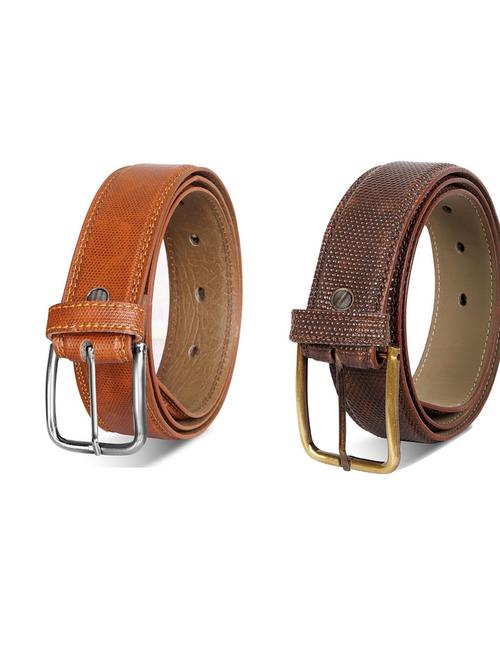 pack of 2 leatherette belts - 19230571 - Very Small Image - 1