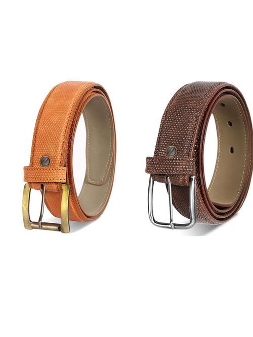pack of 2 leatherette belts - 19230576 - Very Small Image - 1