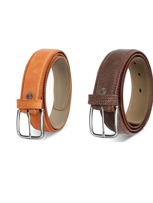pack of 2 leatherette belts - 19230579 - Very Small Image - 1