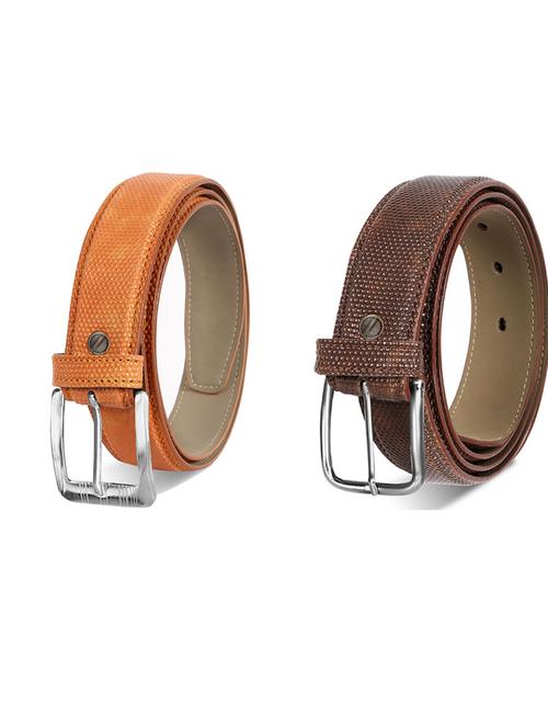 pack of 2 leatherette belts - 19230581 - Very Small Image - 1