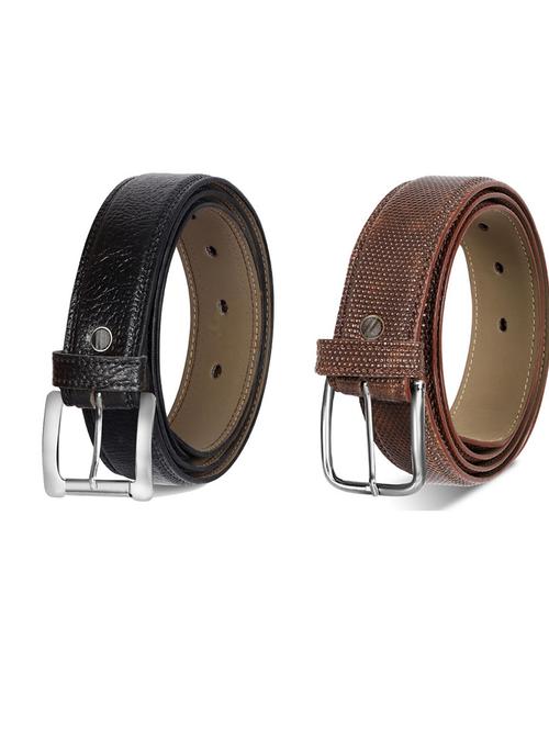 pack of 2 leatherette belts - 19230583 - Very Small Image - 1