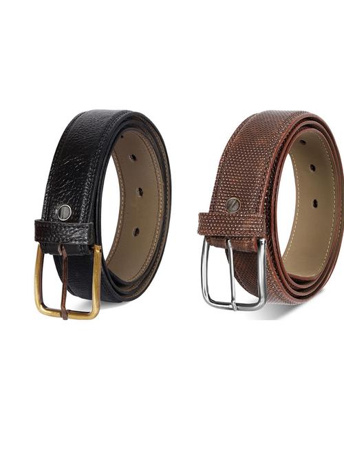 pack of 2 leatherette belts - 19230584 - Very Small Image - 1