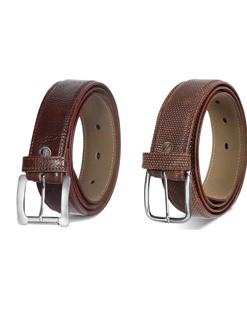 pack of 2 leatherette belts - 19230589 - Very Small Image - 1