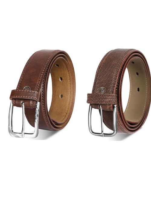 pack of 2 leatherette belts - 19230628 - Very Small Image - 1