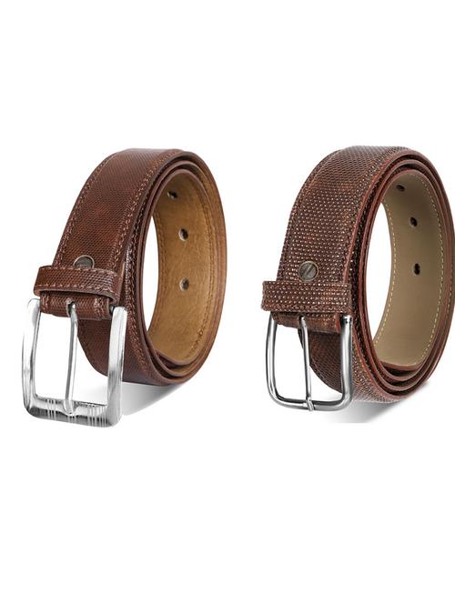 pack of 2 leatherette belts - 19230629 - Very Small Image - 1