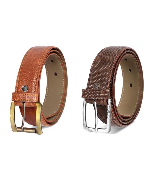 pack of 2 leatherette belts - 19230655 - Very Small Image - 1