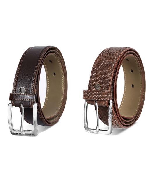 pack of 2 leatherette belts - 19230672 - Very Small Image - 1