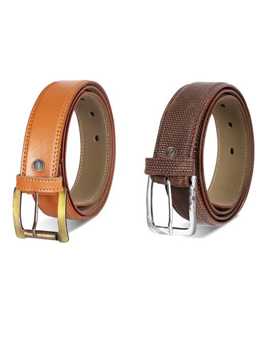 pack of 2 leatherette belts - 19230673 - Very Small Image - 1