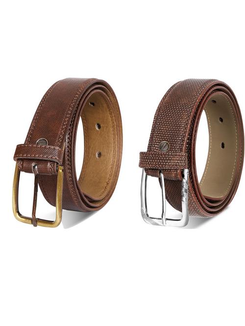 pack of 2 leatherette belts - 19230687 - Very Small Image - 1