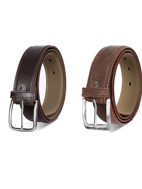 pack of 2 leatherette belts - 19230730 - Very Small Image - 1